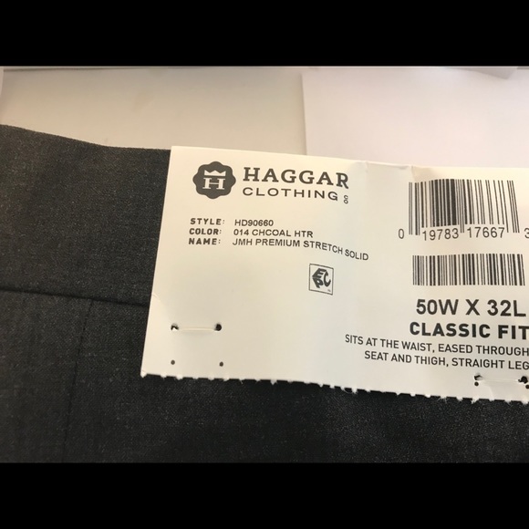 Pants big & tall classic fit size 50X32L - Picture 7 of 7